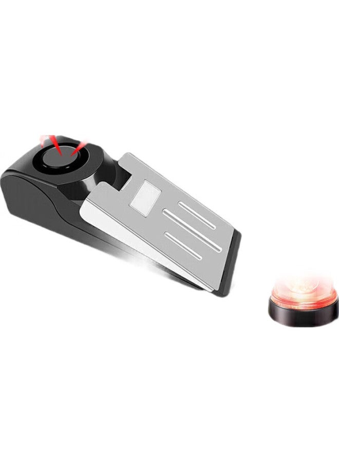 JAJALIN Door Stopper, Portable Travel Anti-Theft Door Wedge, Hotel And Home Door And Window Alarm - Image 2