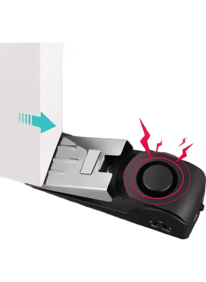 JAJALIN Door Stopper, Portable Travel Anti-Theft Door Wedge, Hotel And Home Door And Window Alarm - Image 1