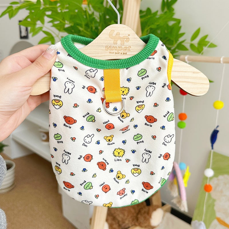 Fleece Pet Vest for Small to Medium Dogs, White - Image 1