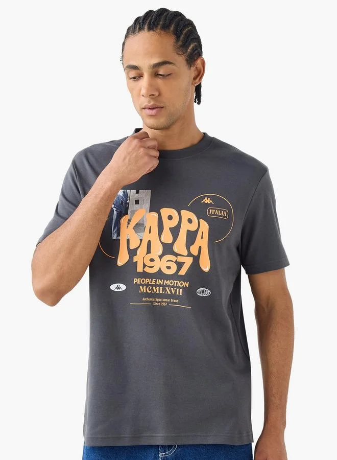 Kappa Relaxed Fit Logo Print Crew Neck T-shirt