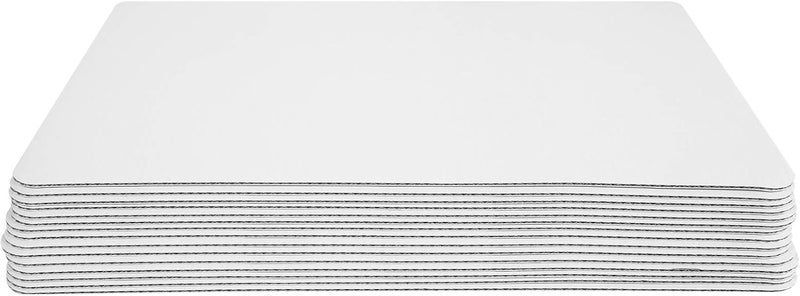 Onemore White Quarter Cake Sheet 13.75” x 9.75” Cake Board Sturdy Rectangle Greaseproof Pad Full 15 Pk Boards (15, White) - Image 5