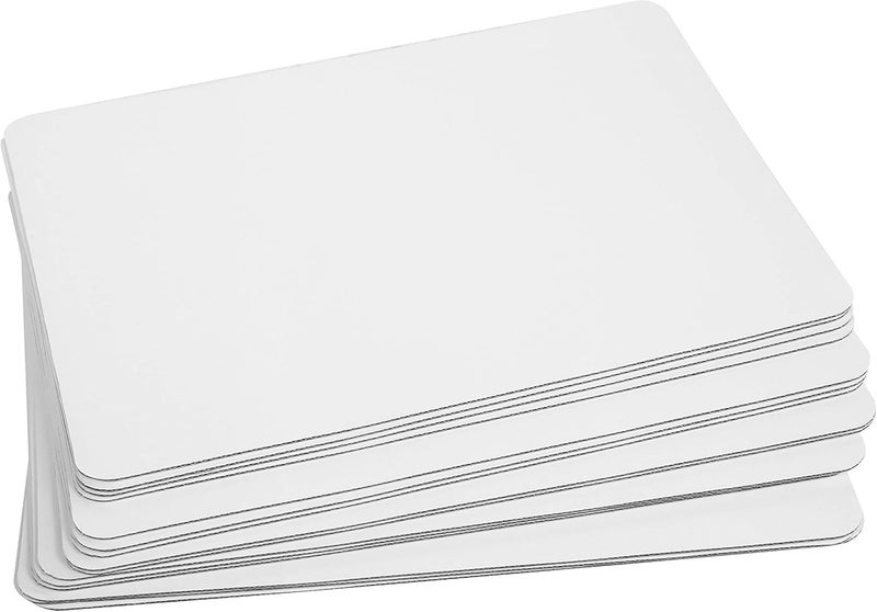 Onemore White Quarter Cake Sheet 13.75” x 9.75” Cake Board Sturdy Rectangle Greaseproof Pad Full 15 Pk Boards (15, White) - Image 1