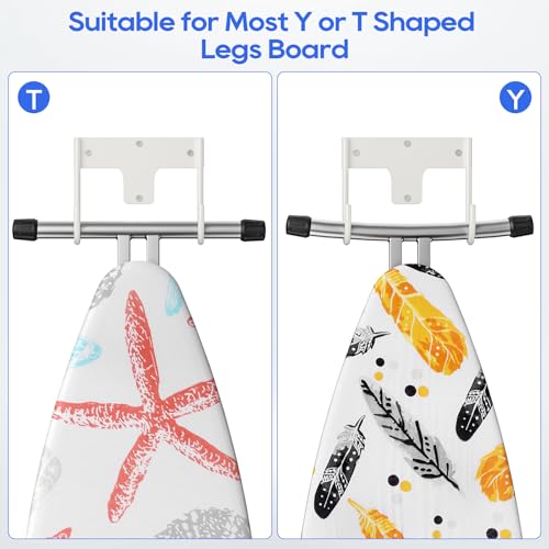 ORLESS Ironing Board Holder Wall Mount, Ironing Board Hanger, Ironing Board Holder, Iron Board Hook Wall Mount, for Laundry Rooms 5 Inch - Image 3
