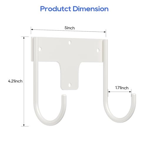 ORLESS Ironing Board Holder Wall Mount, Ironing Board Hanger, Ironing Board Holder, Iron Board Hook Wall Mount, for Laundry Rooms 5 Inch - Image 5