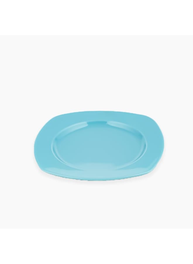 Rosa By Fathy Mahmoud Ibek Flat Plate, 25 Cm Size, Light Blue