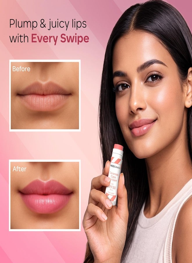 Facescanada FACES CANADA Ceramide Care Lip Balm - Watermelon Swirl 03, 4 gm | Tinted Lip Balm | SPF 50 PA +++ Protection | Hydrates Dry & Chapped Lips | Prevents Pigmentation | Repairs Lip Barrier | With Hyaluronic Acid & Shea Butter Infused - Image 3