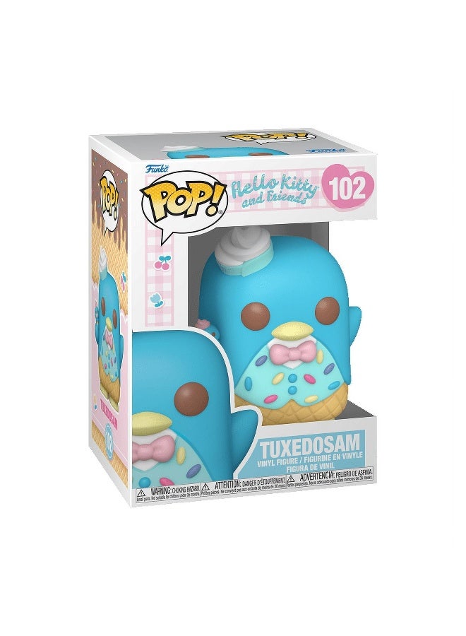 Funko تمثال فونوكو بوب! سانريو هالو كيتي وأصدقائها توكسيدو سام مع آيس كريم (10 سم) - Image 1