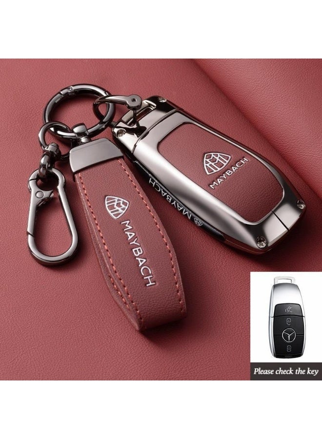 High-end car key cover suitable for Mercedes Maybach, GLS480 key cover, GLS600, GLS450, S-Class, all-inclusive premium metal material key cover