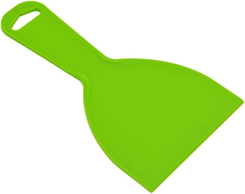 Green Plastic Putty Knife Flexible Paint Scraper 100x180mm Spackling Construction Tool - Image 2