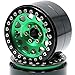 hobbysoul 4pcs RC Aluminium Alloy 22 beadlock Wheels Rims Hex 12mm GreenBlack Color - Image 4