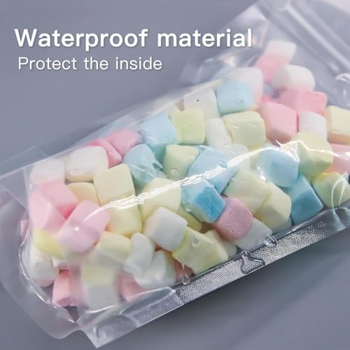 DNY Waterproof, Leakproof, Airtight Multi-Purpose Storage with Top Notch | Reusable Zip Lock Stand Up Pouches | Silver & Transparent (100, 500 Grams) - Image 4