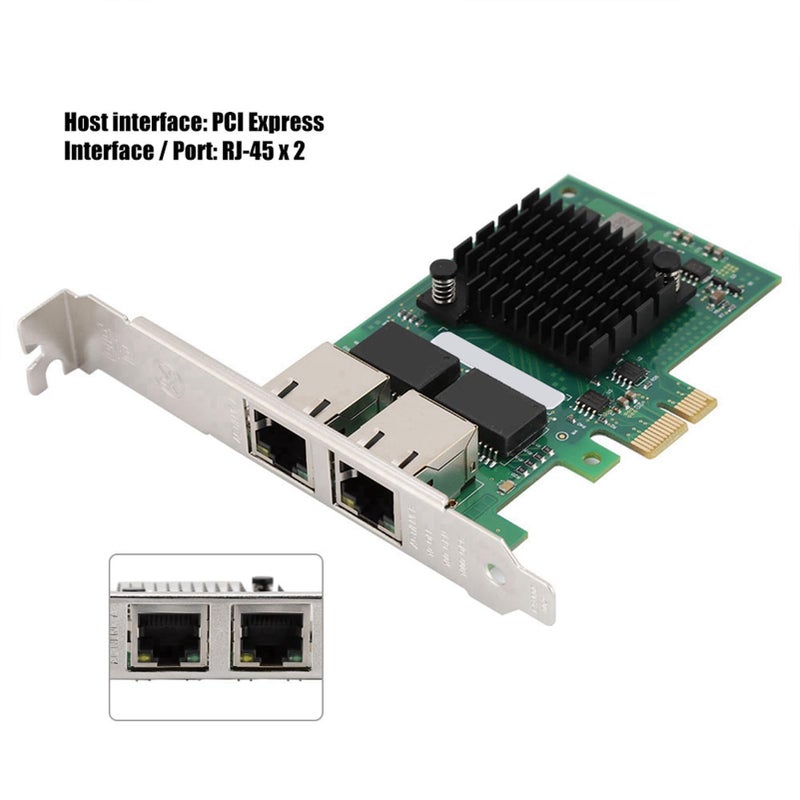 بطاقة إيثرنت جيجابت مزدوجة المنفذ PCI Express تعمل بتقنية التوصيل والتشغيل عالية الأداء - Image 3