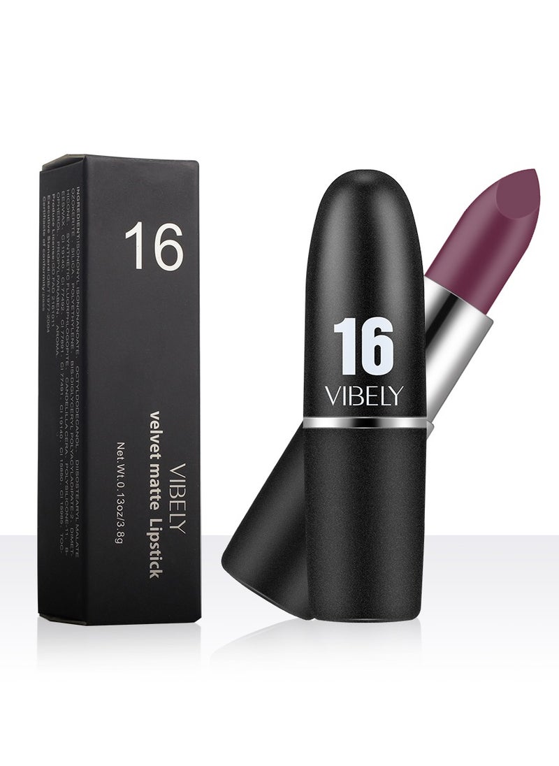 Vibely - Vibely Velvet Matte Lipstick: Rich, Bold Color with a Soft Matte Finish Waterproof, Long-Lasting & Flawless Velvet Lips, One Size 09# - Image 1