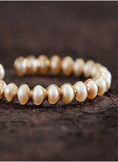 General 925 Silver Plated 18K Gold Inlaid Natural Baroque Freshwater Pearls / Cat Cartoon Handmade Original Bracelet  - Image 4