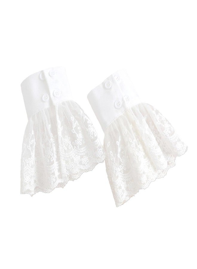 Joyci Detachable Cuffs for Women Wrist, Sleeves Wrist Cuffs Bracelets for Women Girl Victorian Costumes Most Styles (Lace A) - Image 2