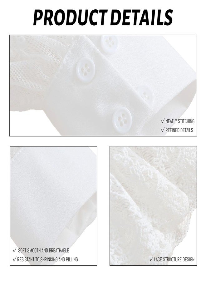 Joyci Detachable Cuffs for Women Wrist, Sleeves Wrist Cuffs Bracelets for Women Girl Victorian Costumes Most Styles (Lace A) - Image 3