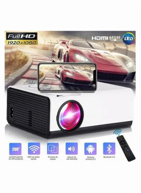 Portable Projector Wifi Android Full Hd Led 1080p 4000 Lum