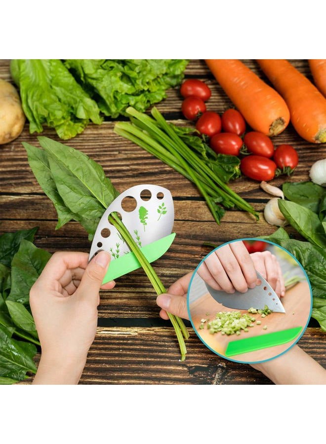 VIBIRIT Herb Scissors Leaf Herb Stripper, Stainless Steel 5 Blade Kitchen Scissors,Peelers for Kitchen,for Chopping Chive , Vegetables, Salad,Collard Greens, Parsley, Rosemary Herb As Christmas gifts - Image 4