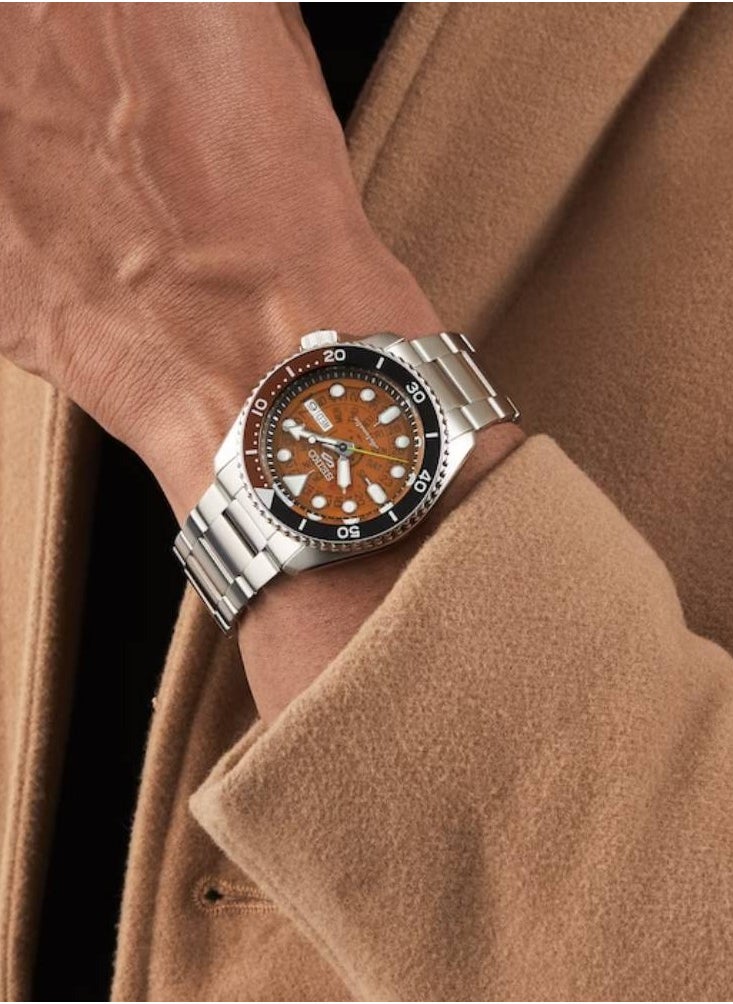 Seiko - 5 Sports Automatic Stainless Steel Men's Watch SRPJ47K1 - Image 1