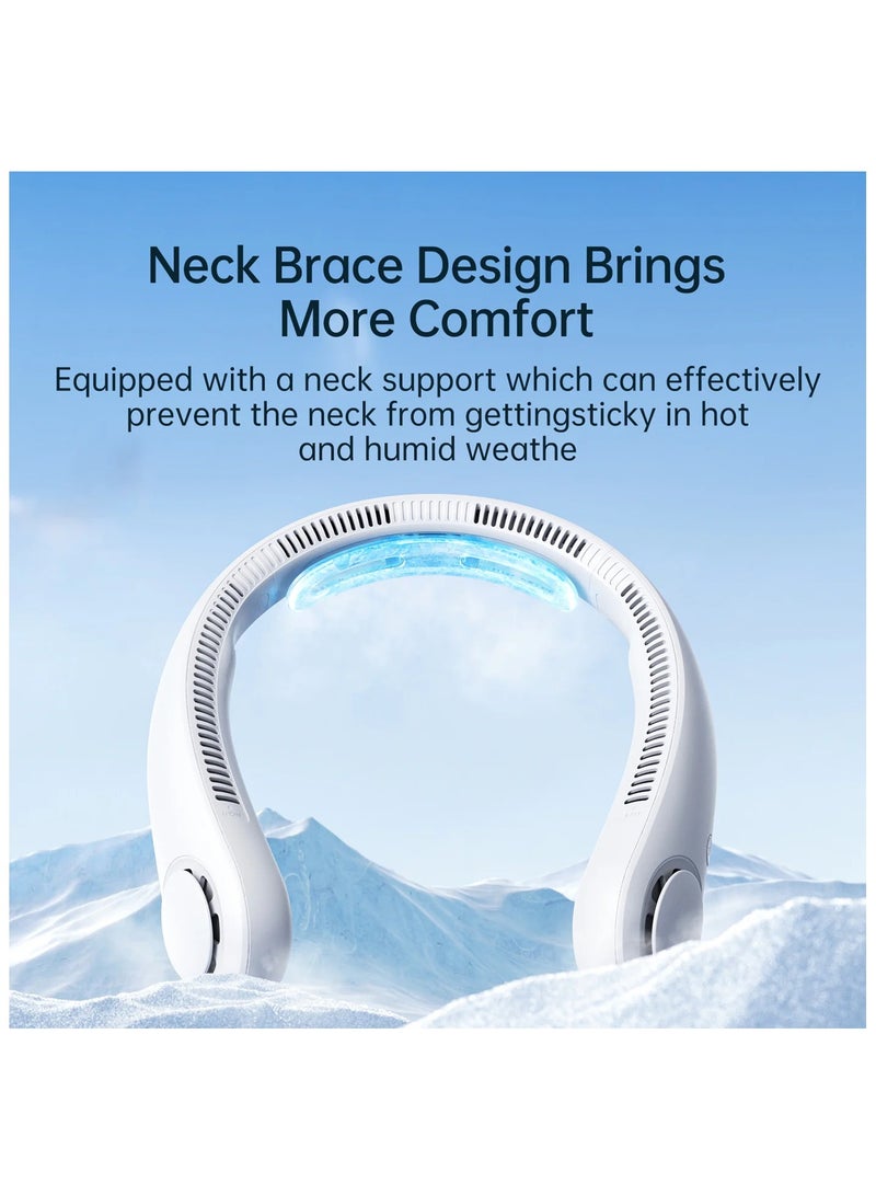 جيسيو لايف مروحة رقبة جيسولايف Life4، بطارية 5000 مللي أمبير/ساعة - ابيض - Image 2