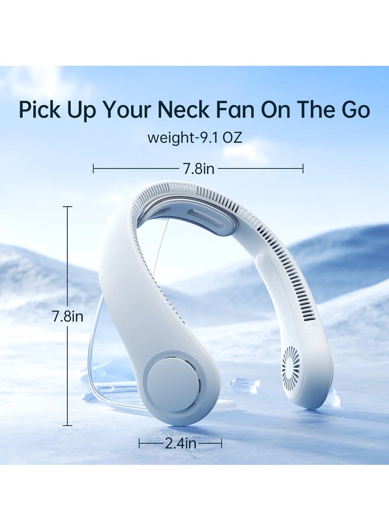 جيسيو لايف مروحة رقبة جيسولايف Life4، بطارية 5000 مللي أمبير/ساعة - ابيض - Image 3