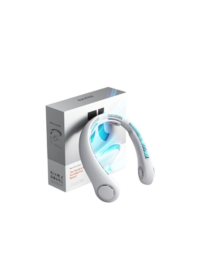 جيسيو لايف مروحة رقبة جيسولايف Life4، بطارية 5000 مللي أمبير/ساعة - ابيض - Image 4