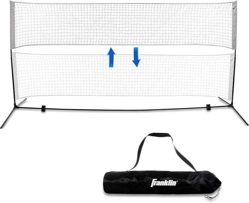 Franklin Sports Portable, Adjustable Height 10ft Wide Net - for Badminton -Kids Volleyball -Pickleball - Tennis - Image 1