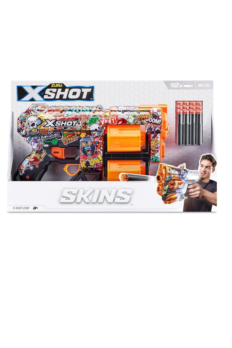 X-Shot Skins Dread_Sketch,Blaster,Design Toy Gun For Kids Teen Adult Boy & Girl, Aiming & Target Outdoor Games, Gift For kids Ages 8+ - Image 1