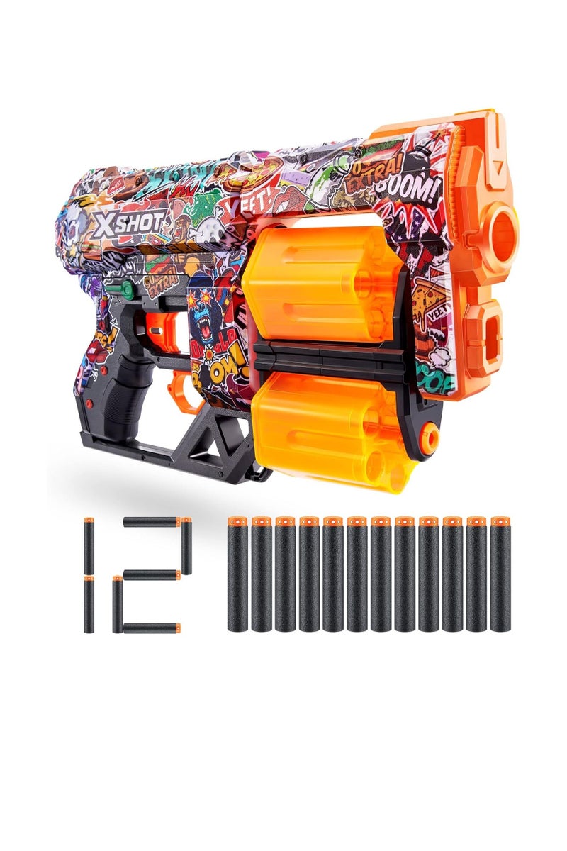 X-Shot Skins Dread_Sketch,Blaster,Design Toy Gun For Kids Teen Adult Boy & Girl, Aiming & Target Outdoor Games, Gift For kids Ages 8+ - Image 3