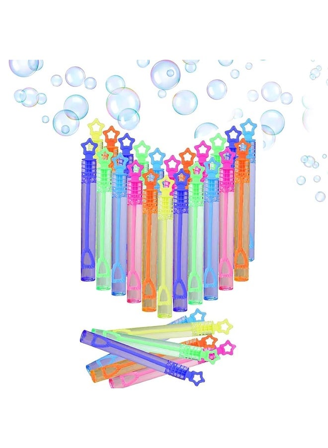 DURKU 48 Mini Bubble Wands for Kids, Colorful Bubble Toys for Outdoor Fun, Classroom Giveaways, Carnival Prizes Toy, Party Supplies - Image 1