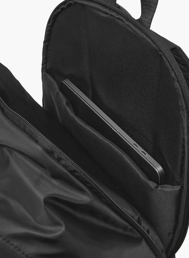Duchini BLACK Men Logo Embroidered Backpack  | Best Price UAE