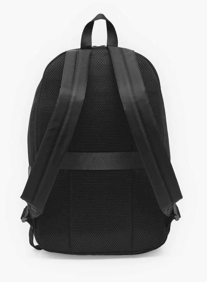 Duchini BLACK Men Logo Embroidered Backpack  | Best Price UAE