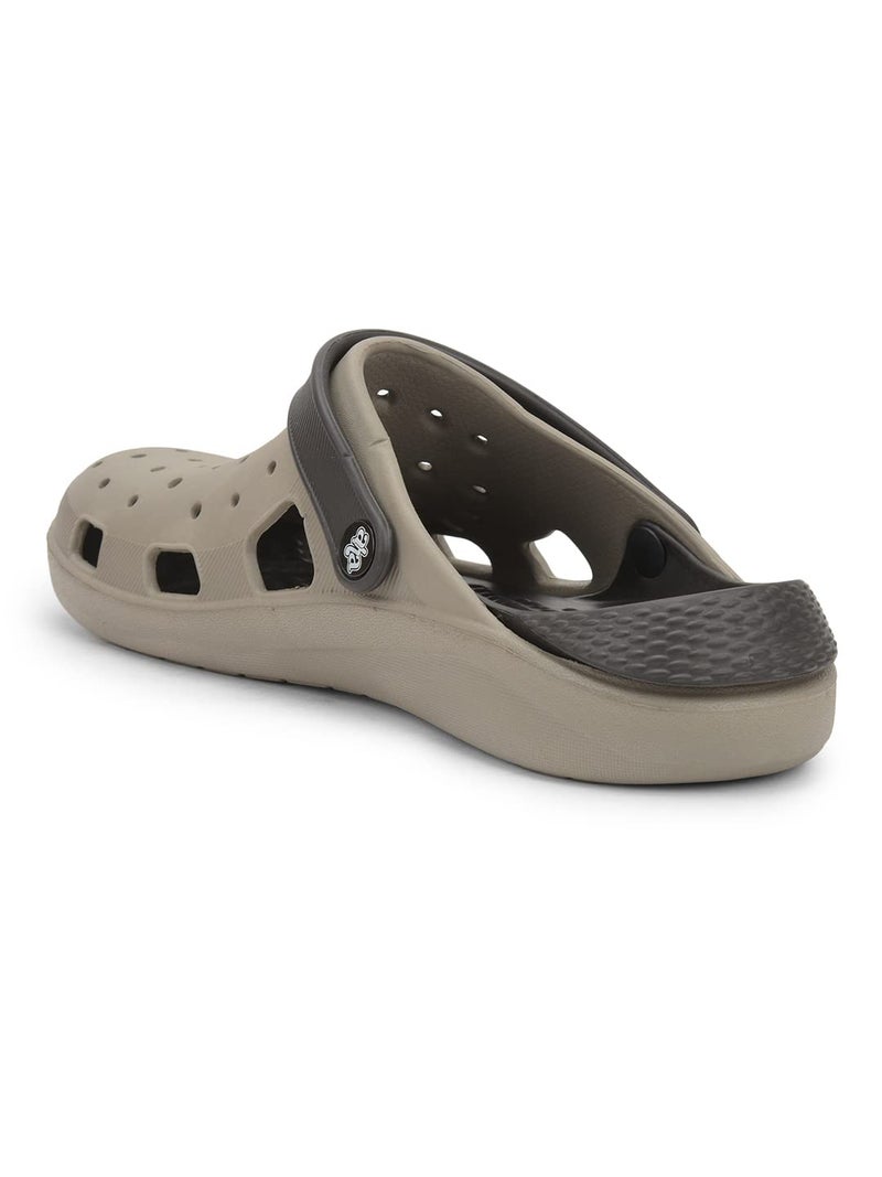 Liberty A-HA LPMXT-800 Casual Slingback Clogs for Men with EVA Sole - Slip-On Comfort, Breathable & Lightweight | Ideal for All-Day Wear | Versatile for Indoors/Outdoors (Beige - 43 EU) - Image 4