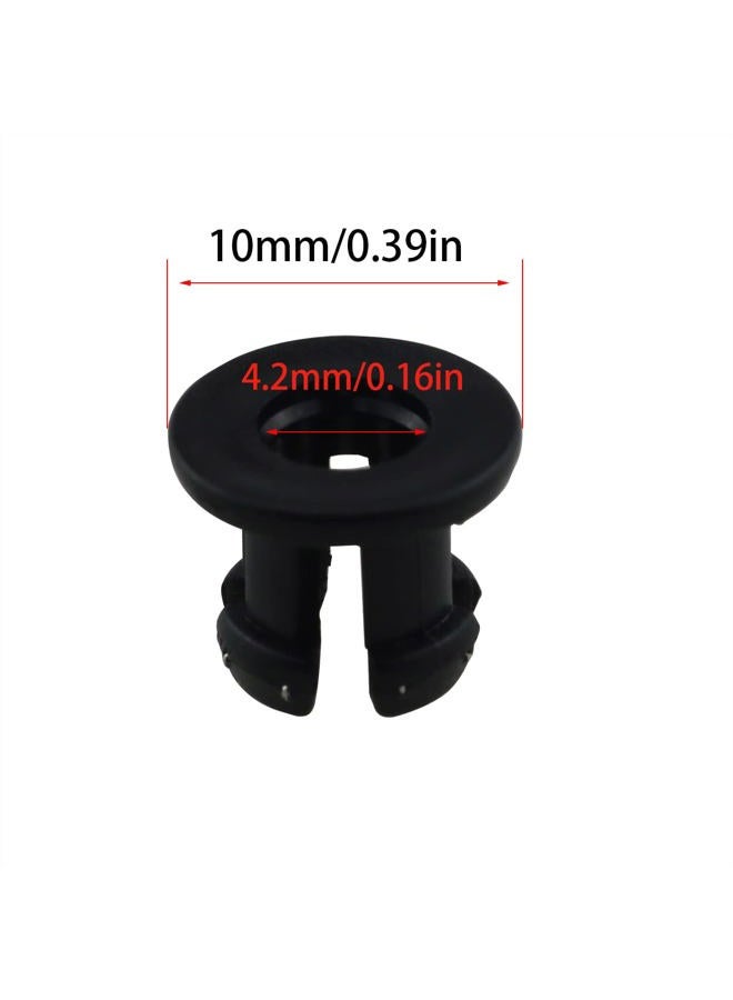 Ruiwaer 10PCS Bowden Tube Coupling Collet Clamp Clip Bowden Collet and Clip Set for Creality All Metal Hotend, Black, Blue - Image 2