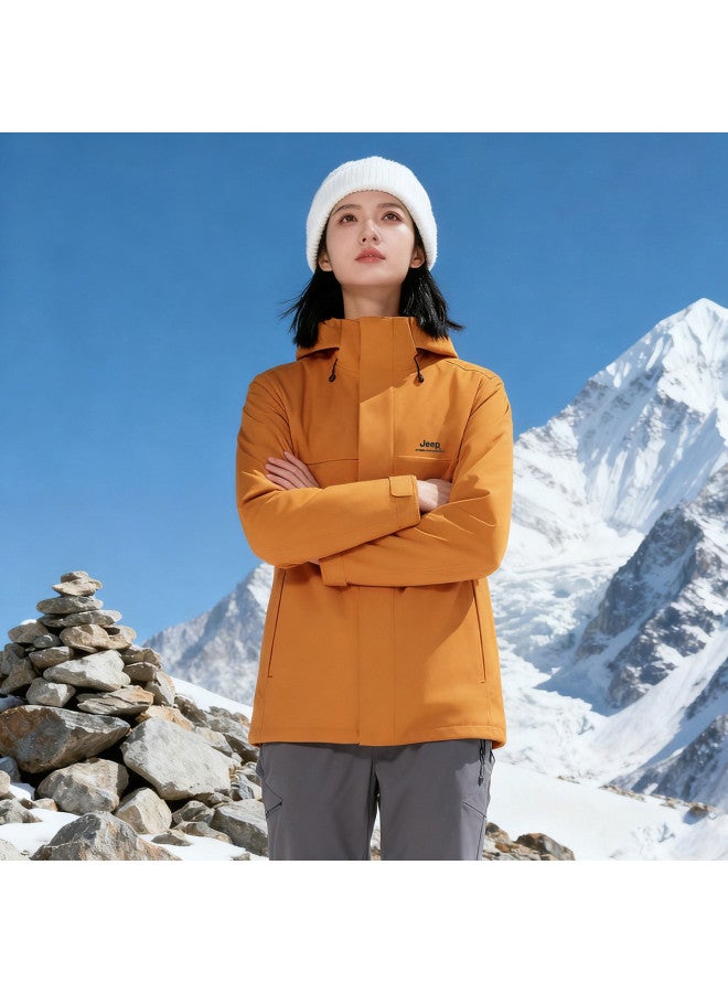 Jeep Sale [3-in-1 Women's Jacket] Winter Outdoor Windproof Warm Two-piece Set Women's Sports Jacket - Image 5