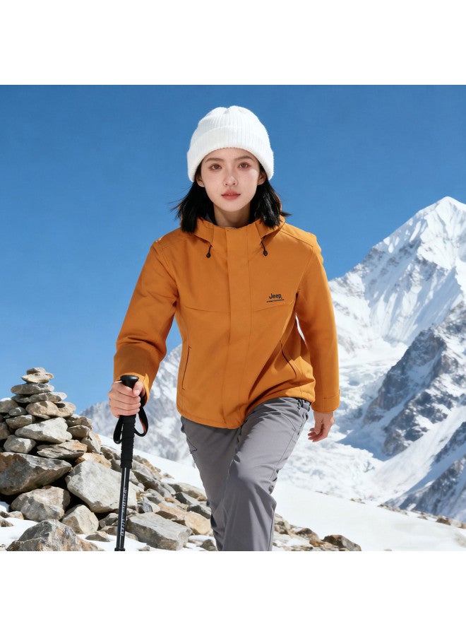 Jeep Sale [3-in-1 Women's Jacket] Winter Outdoor Windproof Warm Two-piece Set Women's Sports Jacket - Image 4