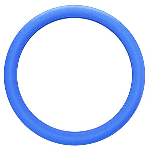 LRITER Car Steering Wheel Cover NonSlip Silicone Material Multiple Color Choices Universal Auto Parts Steering Wheel Cover Suitable for Most Cars Blue - Image 1