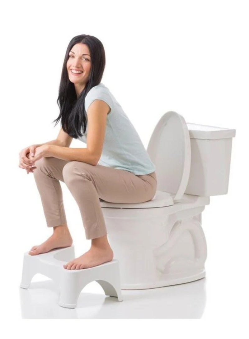 White plastic toilet seat - Image 4