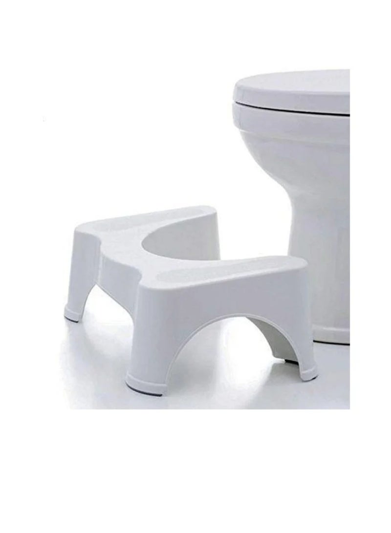 White plastic toilet seat - Image 1
