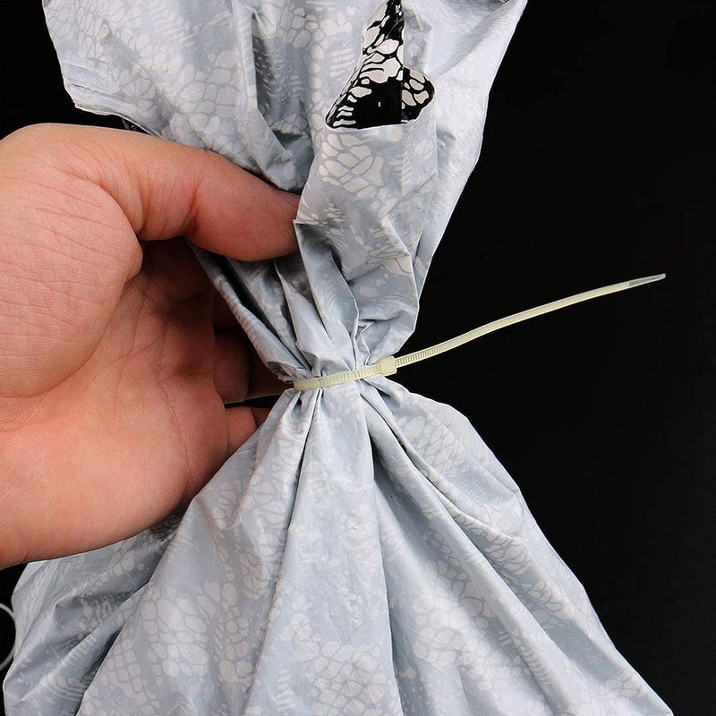 ADPP Plastic Cable Tie SelfLocking wrap Ties Perfect for home office garage travel and workshop Multipurpose White 100 Psc_6 Inch - Image 3