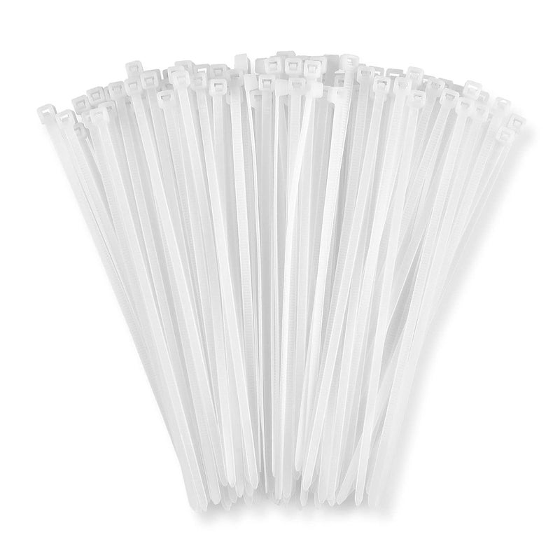 ADPP Plastic Cable Tie SelfLocking wrap Ties Perfect for home office garage travel and workshop Multipurpose White 100 Psc_6 Inch - Image 1