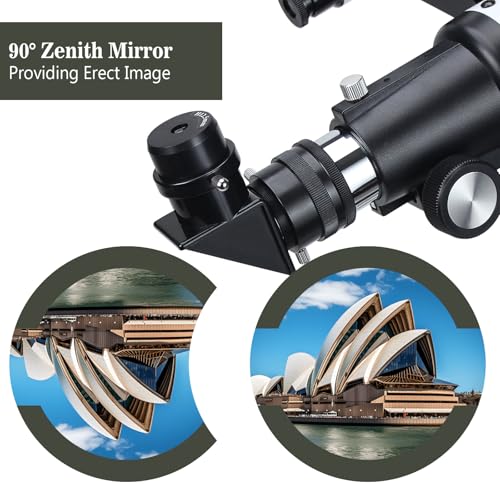 EACONN Telescopes, Telescope for Kids and Adults Beginners, 70mm Aperture 400mm Focus Length Refractor Travel Telescope with AZ Mount for Observe The Moon and Landscape (Blue) - Image 4