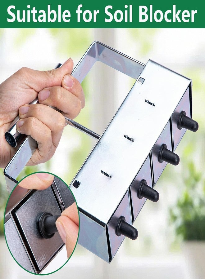 Adnee 24 Pcs Soil Block Maker Seed Pins, 3 Types Soil Blocker Seed Hole Maker, Seed Plug Maker Fit for Mini 4, Mini 5 and Long-Handle Soil Blockers - Image 3