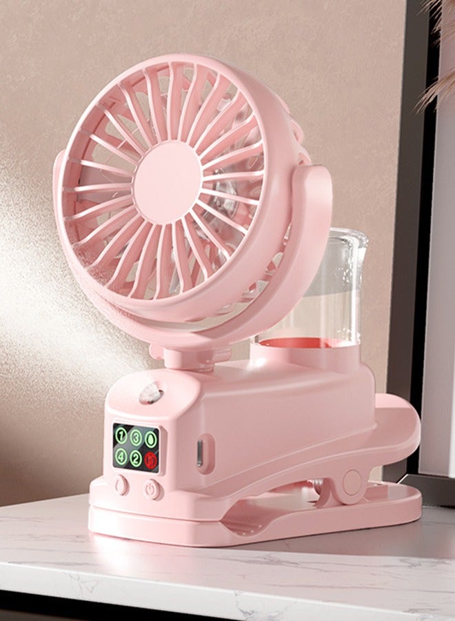General 20000mAh Portable Misting Fan, USB Rechargeable Camping Fan with LED Light, Battery Operated for Outdoor, Tents, Beach, Travel - 450mL Water Tank 