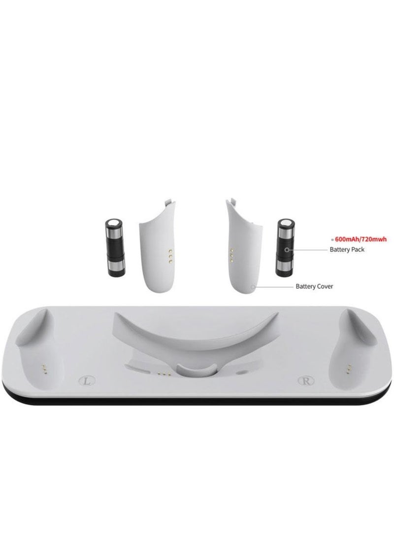 SYOSI - Fast Charging Dock for Meta Quest 3, Charging Station with LED Light,2 Rechargeable Batteries for Oculus Quest 3 Headset and Touch Controllers - Image 1