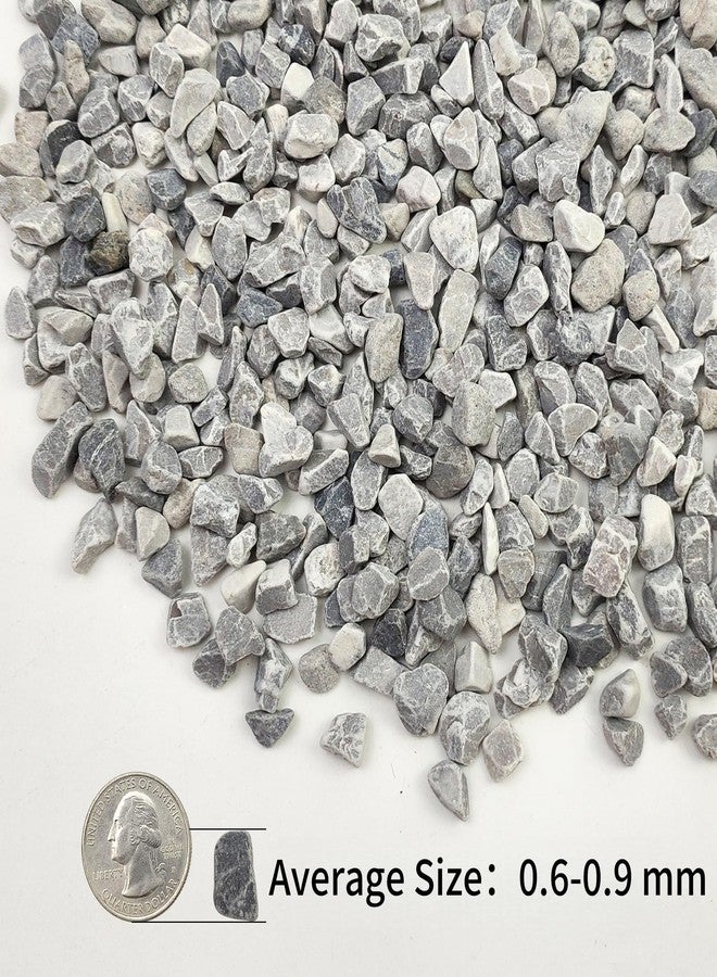SHIZWU 2lbs Grey Pebbles for Landscaping, 3/8inch Small Rocks for Succulent Cactus Plants, Natural Polished Pebbles, River Rocks for Plants, Vases, Gardening - Image 2