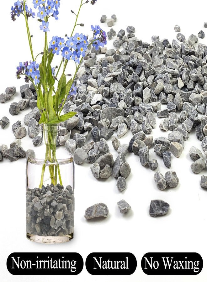 SHIZWU 2lbs Grey Pebbles for Landscaping, 3/8inch Small Rocks for Succulent Cactus Plants, Natural Polished Pebbles, River Rocks for Plants, Vases, Gardening - Image 3
