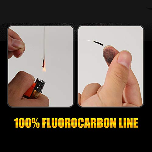 ANGRYFISH 100 Fluorocarbon Fishing LineInvisible UnderwaterFaster Sinking Ultralow StretchFishing Leader Line 230LBPink24LB0437MM165YD - Image 3