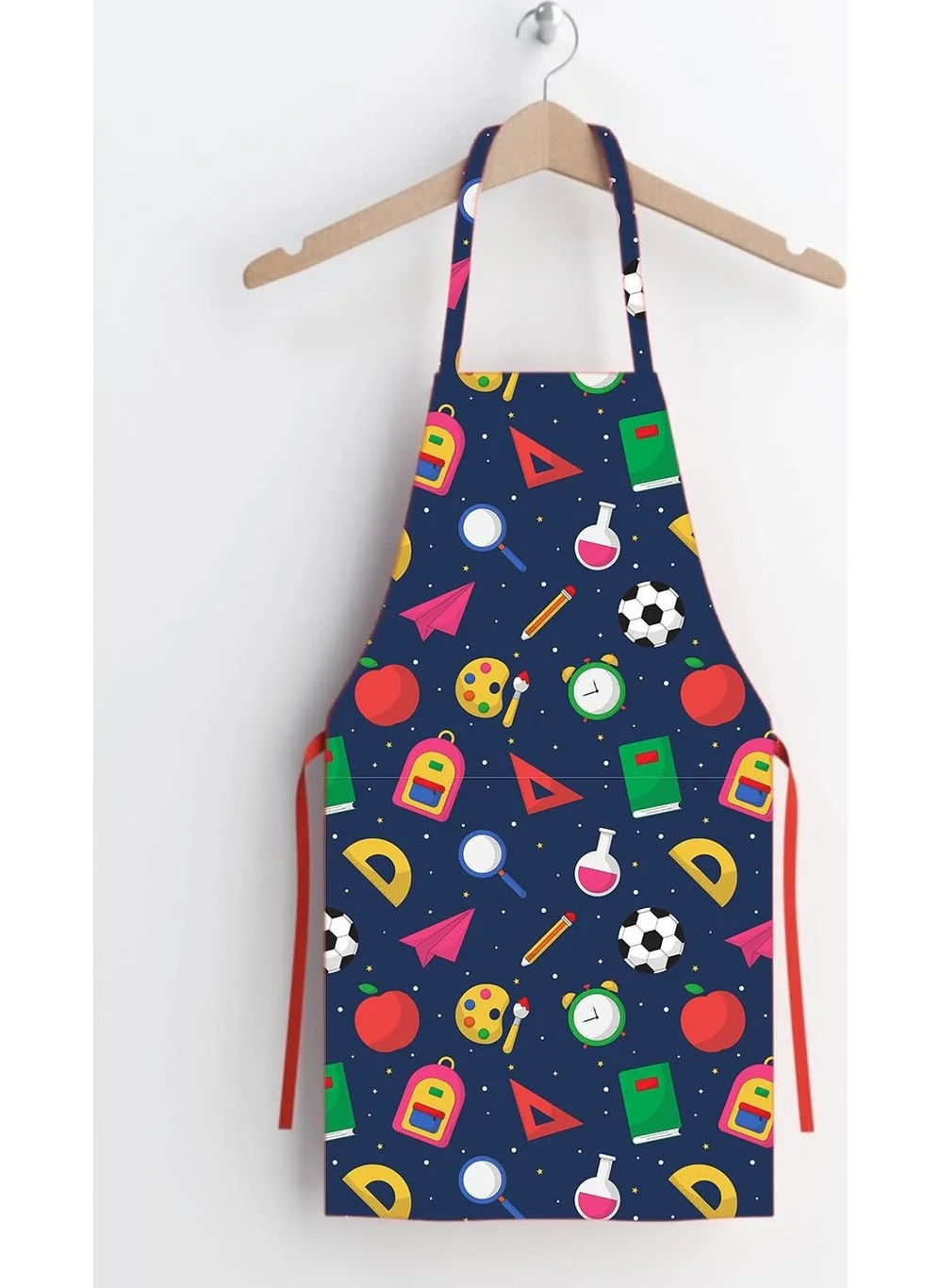 Ays Home Kindergarten Navy Blue Children's Painting Apron