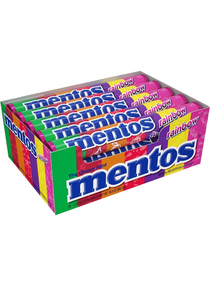 Mentos Roll Rainbow  29g Pack of 14 - Image 1